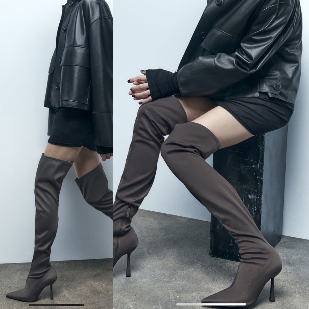 Zara Knee High Boots NWT - Picture 3 of 11